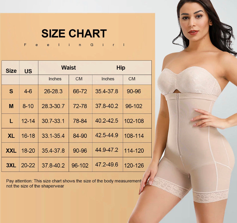 Feelingirl waist best sale trainer size chart